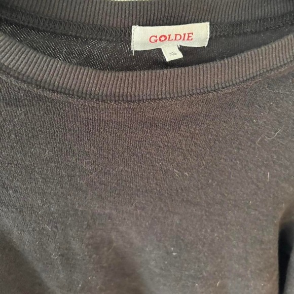 Goldie-comfy sweatshirt- 100% Peru cotton, terry cloth material, puff sleeves-xs - Picture 7 of 7